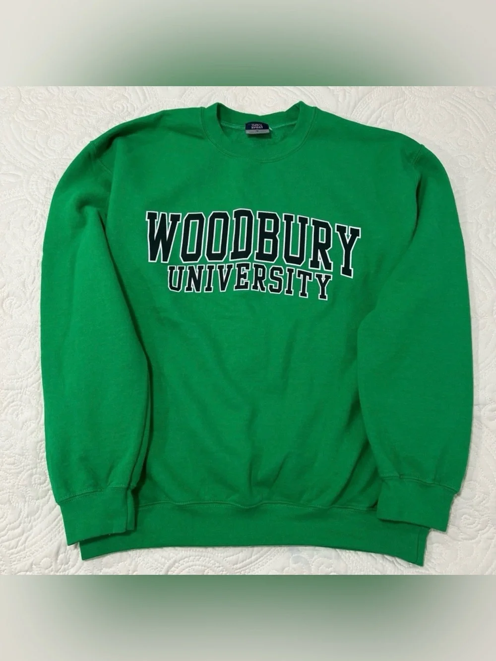 MV Sports | Woodbury University Green Crewneck Sweatshirt | Size M | Unisex
